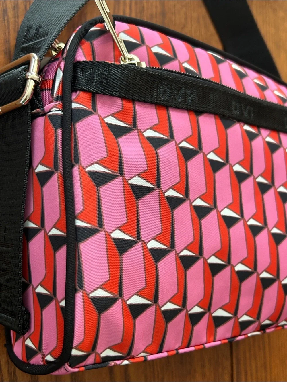 Diane Von Furstenberg Modern Geometric Adjustable Crossbody Bag